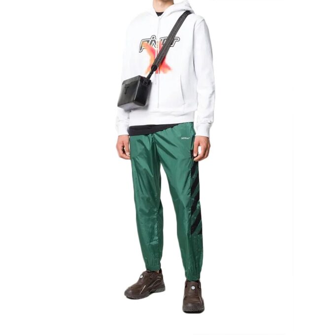 Fw20 Diagonal Stripes Embroidery Mens Sweatpants
