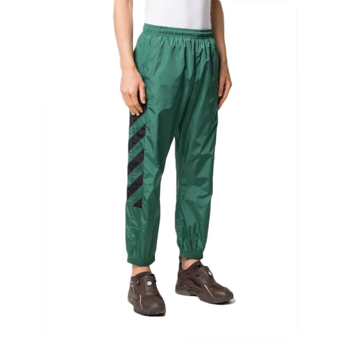 Fw20 Diagonal Stripes Embroidery Mens Sweatpants