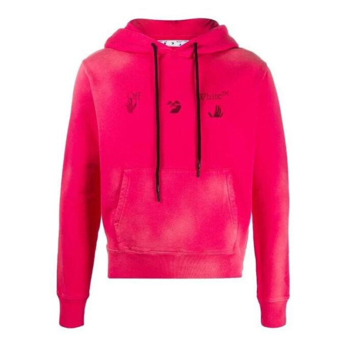FW20 Fade Logo Hooded Sweater Pink