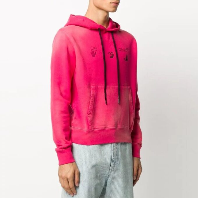 FW20 Fade Logo Hooded Sweater Pink