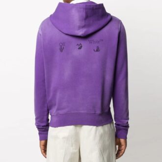 FW20 Fade Logo Hooded Sweater Purple