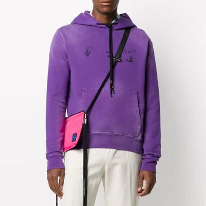 FW20 Fade Logo Hooded Sweater Purple