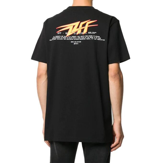 FW20 Flash Logo Applique Short-sleeve Tee Men’ s Black