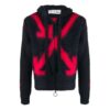 FW20 Fuzzy Arrows Arrow Hooded Long-sleeve Sweater Men’ s Black