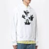 FW20 Ghost Printing Hooded Pullover Men White