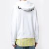 FW20 Ghost Printing Hooded Pullover Men White