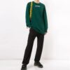 FW20 Graffiti Logo Printing Long Sleeve Men Green