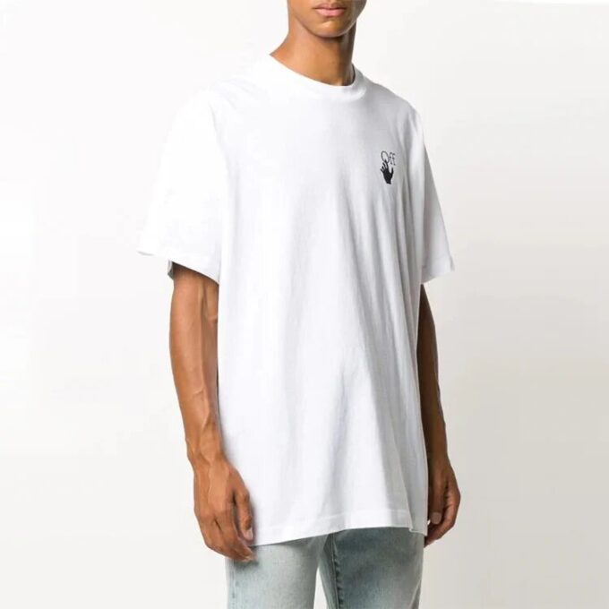 FW20 Human Skeleton Arrow Short-sleeve Tee Men’ s White