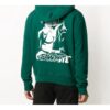 FW20 Kiss 21 Printing Hooded Pullover Men Green
