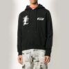 FW20 Kissing Printing Hooded Pullover Men Black