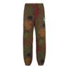 FW20 Leaf Applique Close-fitting Sports Pants Men’ s Khaki/Green