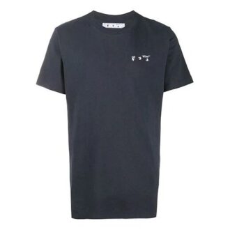 FW20 Logo Applique Short-sleeve Tee Men’ s Grey/White