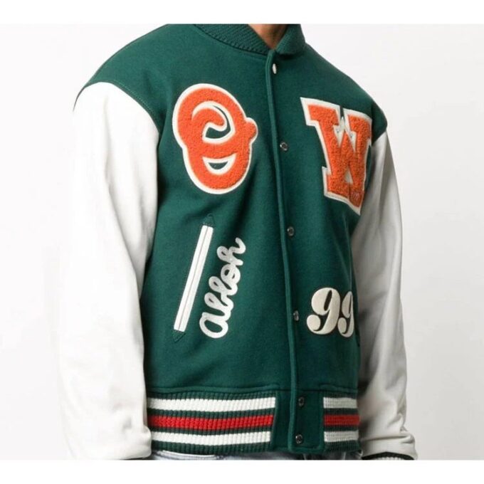 Fw20 Logo Patches Varsity Jacket