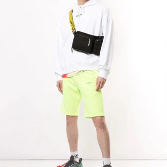 FW20 Logo Printing Hooded Pullover Men White