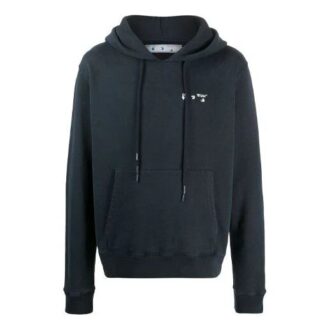 FW20 Logo Printing Loose Hooded Pullover Men Grey
