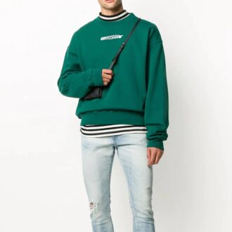 FW20 Logo Printing Pullover Men Green