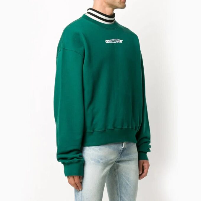 FW20 Logo Printing Pullover Men Green