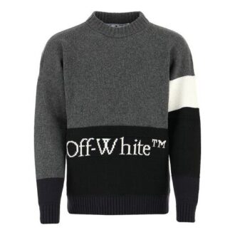 FW20 Logo Printing Sweater Men Grey