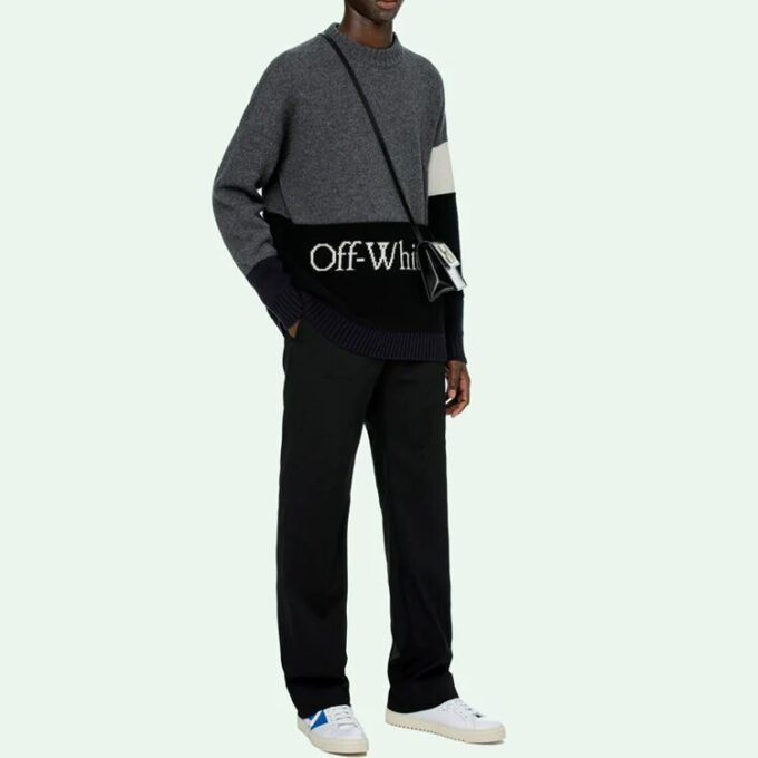 FW20 Logo Printing Sweater Men Grey