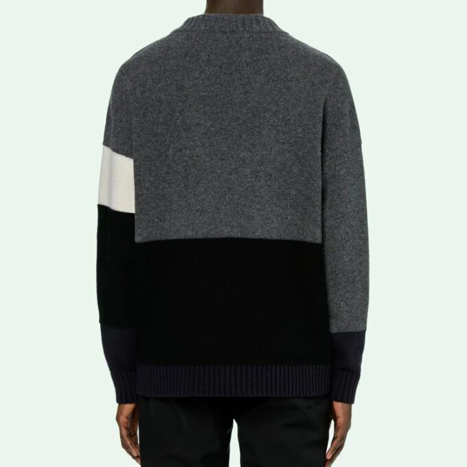 FW20 Logo Printing Sweater Men Grey