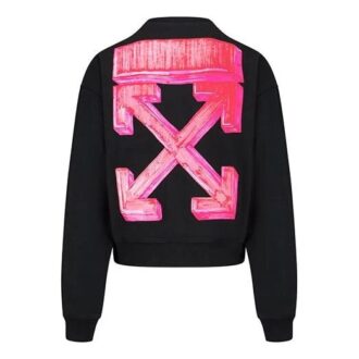FW20 Marker Arrows Printing Pullover Men Black