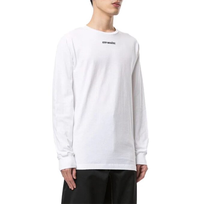 FW20 Marker Arrows Printing Pullover Men White
