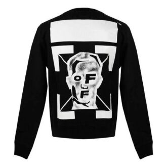 FW20 Masked Face Arrow Sweatshirt “Black White”