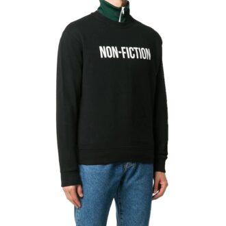FW20 Non-Fiction Printing Pullover Men Black