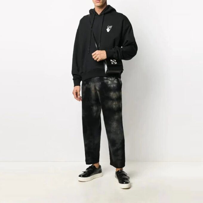 FW20 Painting Arrow Hooded Sweater Men’ s Black