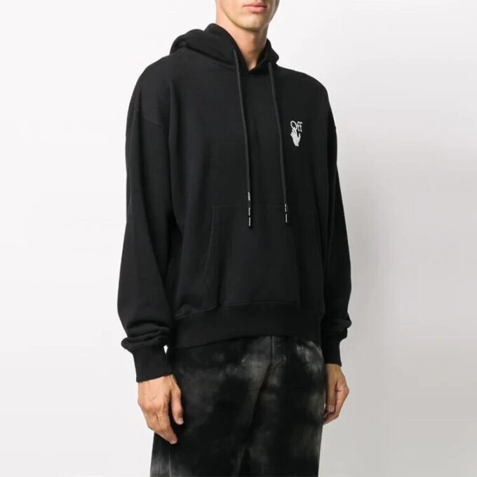 FW20 Painting Arrow Hooded Sweater Men’ s Black