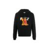 FW20 Pivot Fish Printing Hooded Pullover Men Black