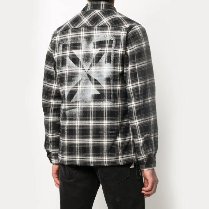 FW20 Stencil Arrow Checked Shirt Jacket