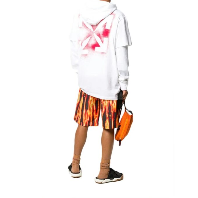 FW20 Stencil Arrow Print Layered Sleeve