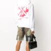 FW20 Stencil Arrows Hooded Pullover Men White