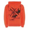 FW20 Stencil Hooded Pullover Men Orange