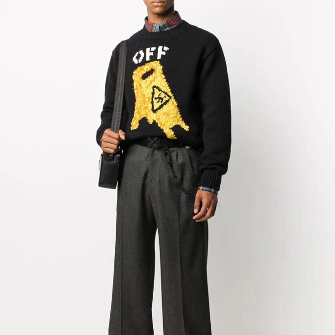 FW20 Sweater Men Black/Yellow