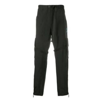 FW20 Tied Multiple Pockets Overalls Men’ s Black