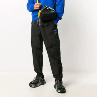 FW20 Tied Multiple Pockets Overalls Men’ s Black