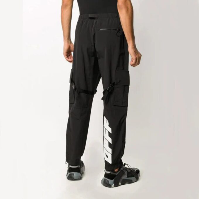 FW20 Tied Multiple Pockets Overalls Men’ s Black