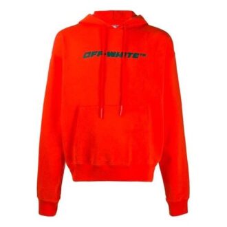 FW20 Trellis Loose Hooded Pullover Men Orange
