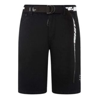 FW21 Alphabet Belt Design Casual Shorts Version Black