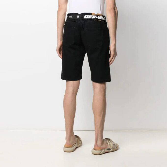 FW21 Alphabet Belt Design Casual Shorts Version Black