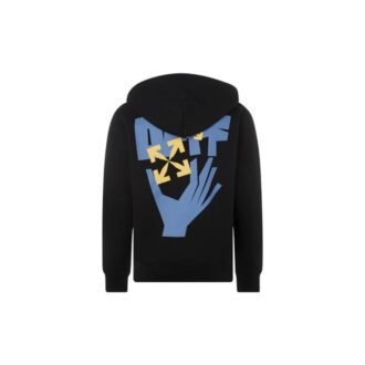 FW21 Alphabet Printing Pattern hooded Jacket Version Black