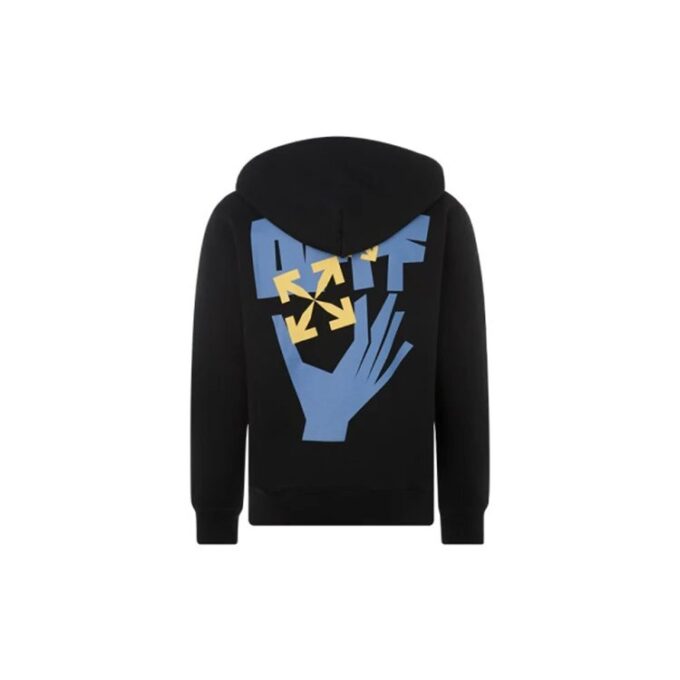 FW21 Alphabet Printing Pattern hooded Jacket Version Black