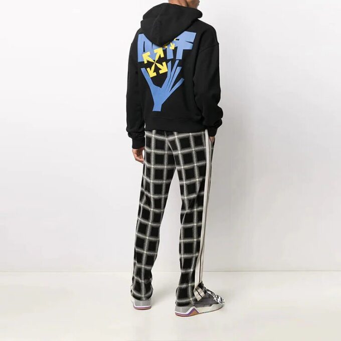 FW21 Alphabet Printing Pattern hooded Jacket Version Black