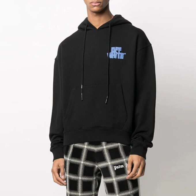 FW21 Alphabet Printing Pattern hooded Jacket Version Black
