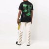 FW21 Alphabet Printing Pattern Short Sleeve Ordinary Version Black