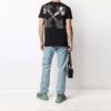 FW21 Alphabet Printing Round Neck Short Sleeve Version Black