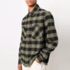 FW21 Arrow flannel Plaid Long Sleeves Shirt Loose Fit Yellow
