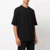 FW21 Arrow Logo Pattern Round Neck Short Sleeve Ordinary Version Black